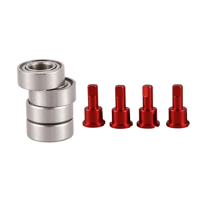 

4 шт. 8X4X3 шариковый подшипник и 4 шт. из сплава дифференциальная чаша редукционный шарнир чашка Запчасти для радиоуправляемых моделей