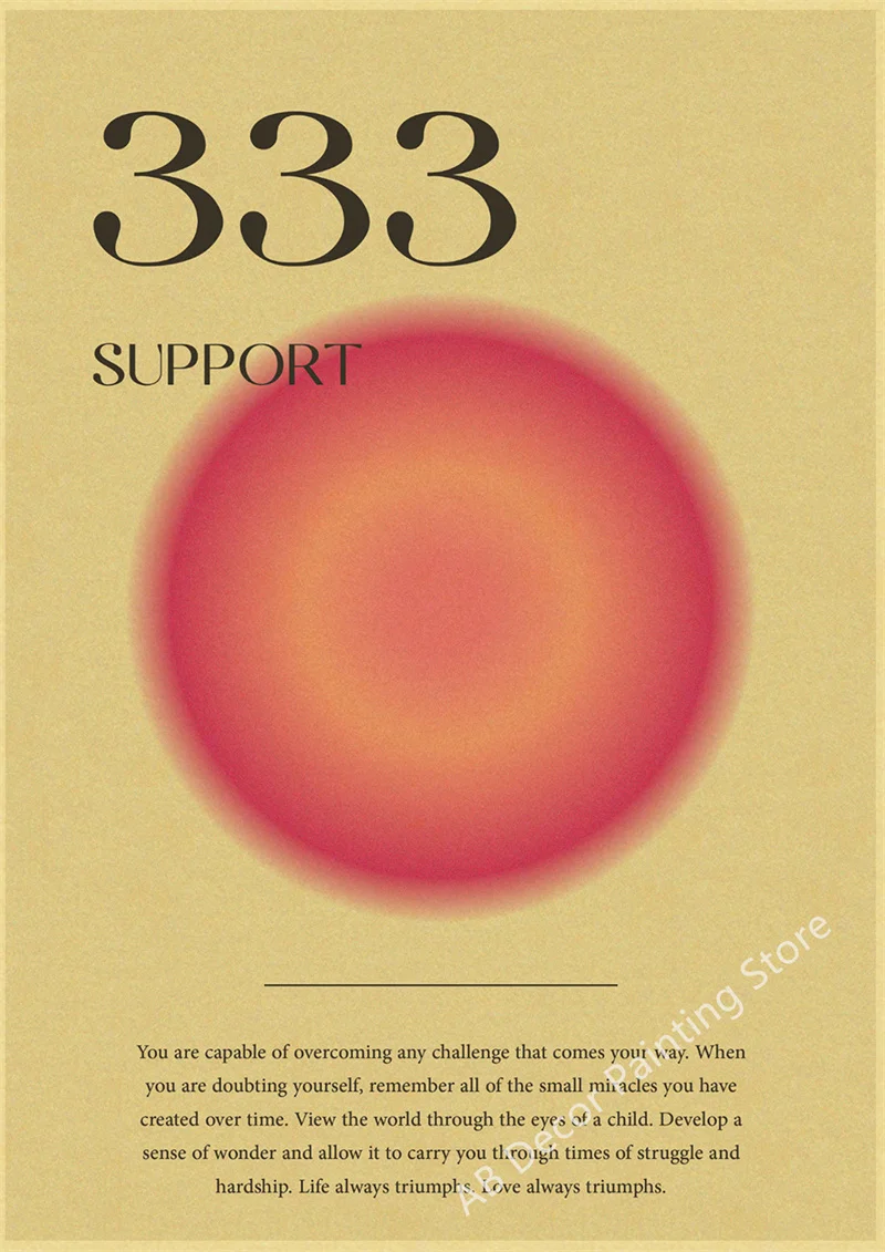 

Ангел номер ретро плакат А4/А3