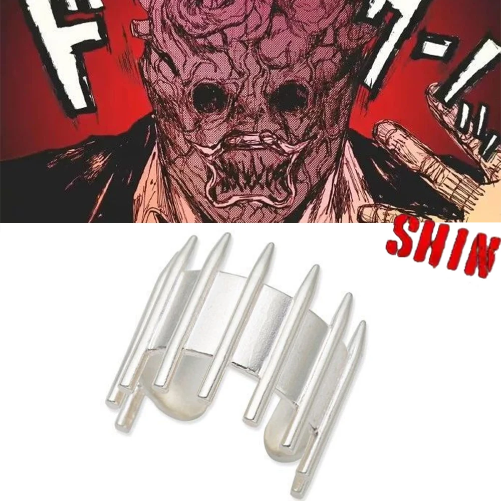 Кольцо в стиле аниме Dorohedoro Shin Ring унисекс регулируемые Открытые Кольца Серебряный цвет металлический сплав косплей ювелирные изделия аксессуары Подарки для фанатов