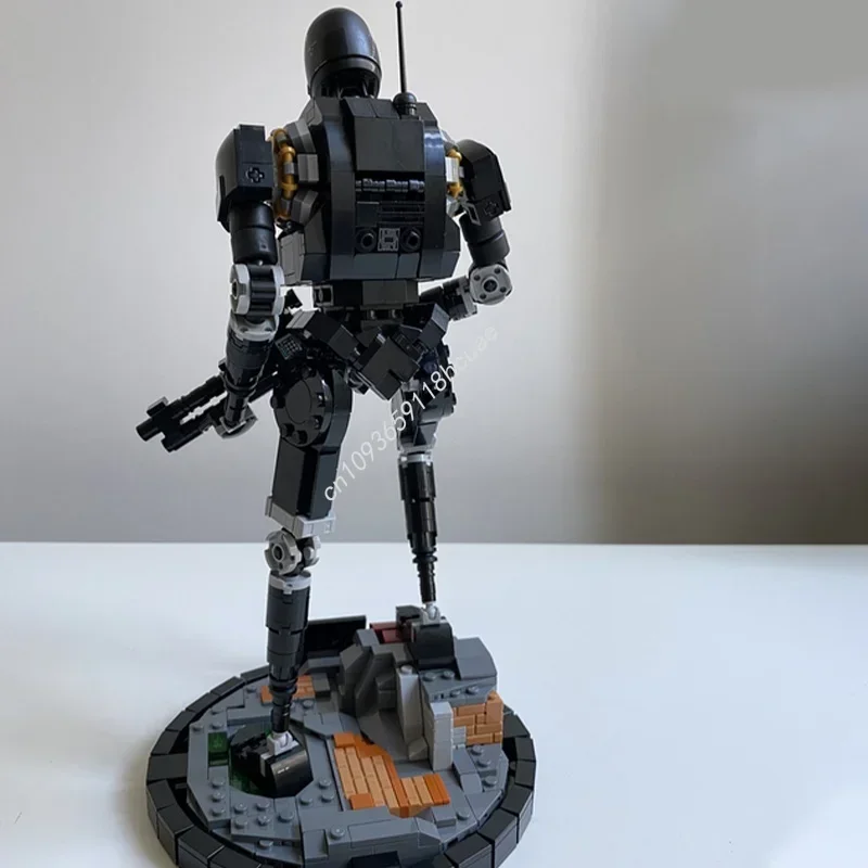 Фото Набор строительных блоков MOC K KX Enforcer Droid Star Battle (1018 деталей) — модель для сборки, архитектурный конструктор, идеальный подарок на Рождество, образовательная игрушка для детей на день рождения №3
