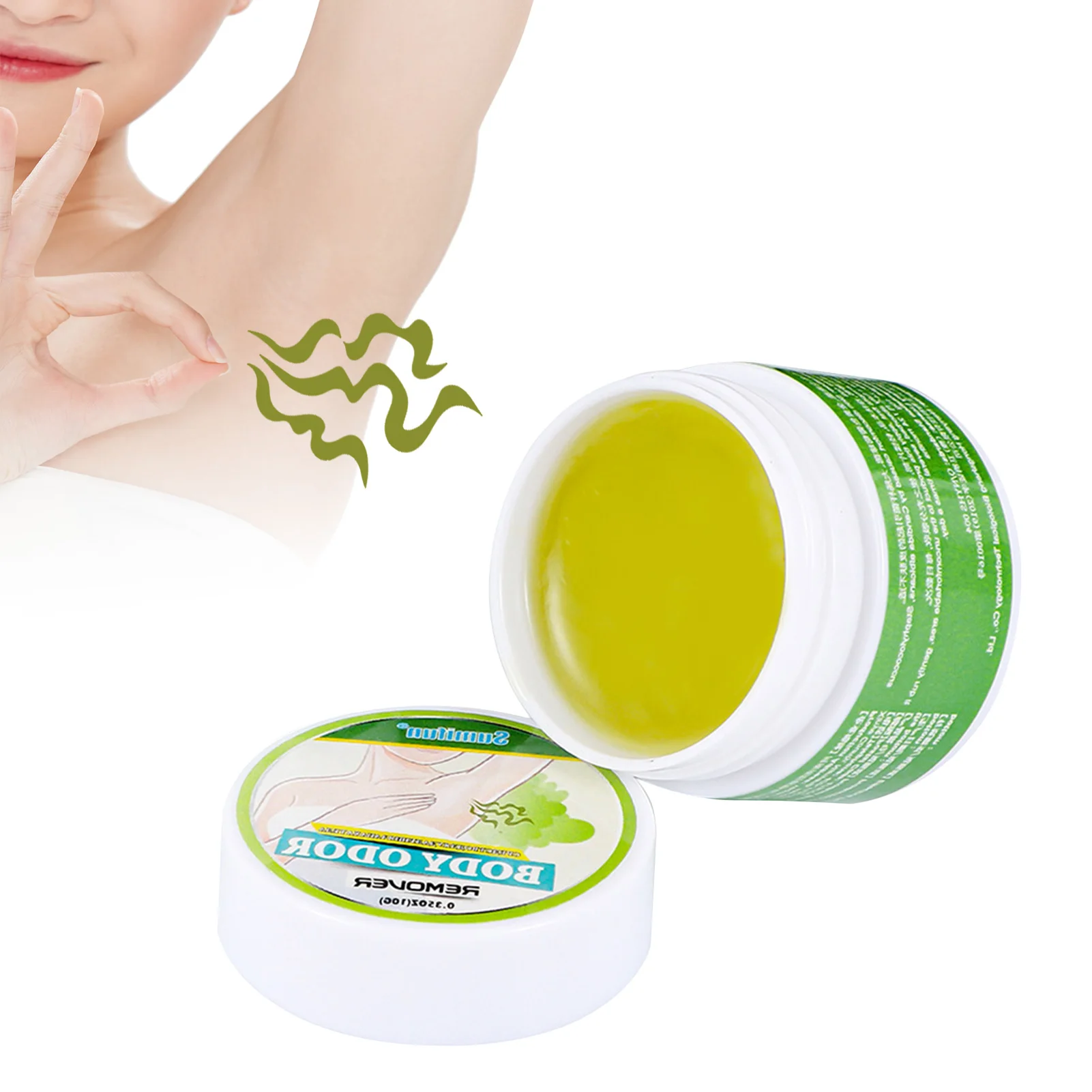 

Remove Odor Antibacterial Cream Underarm Armpit Intimate Deodorant Pruritus Dermatitis Herbal Ointment Non-Tacky Anti Odor10g