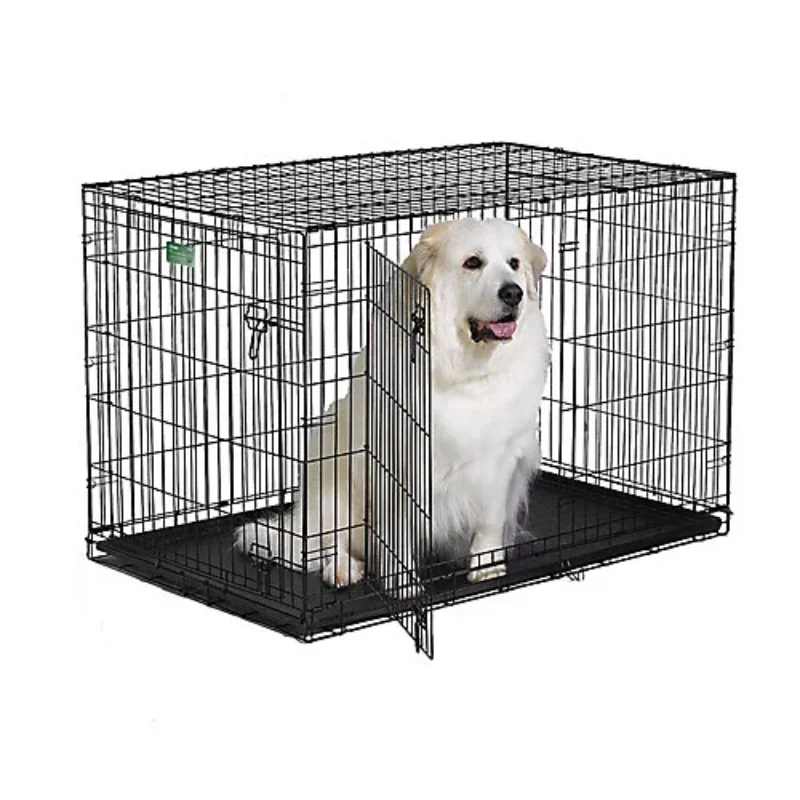 

Dog Double Door I-Crate-Color:Black,Size:36x23x25