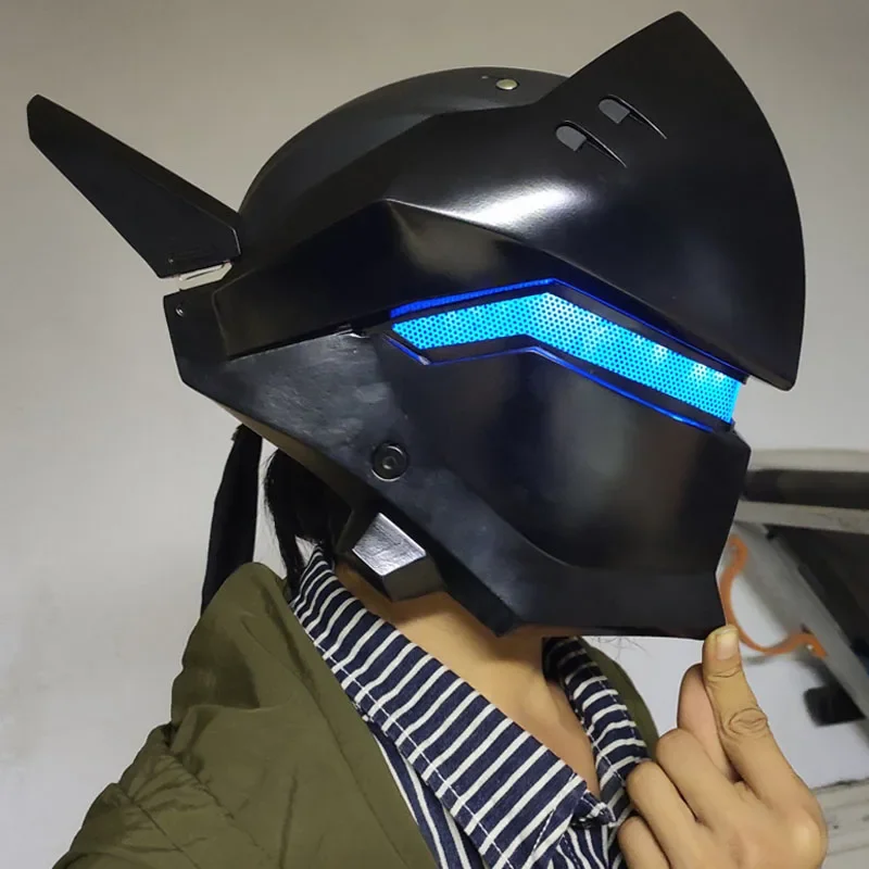 Game Overwatch Shimada Косплей Гэндзи ночная маска на шлем для взрослых мужчин GFRP хеллоуина