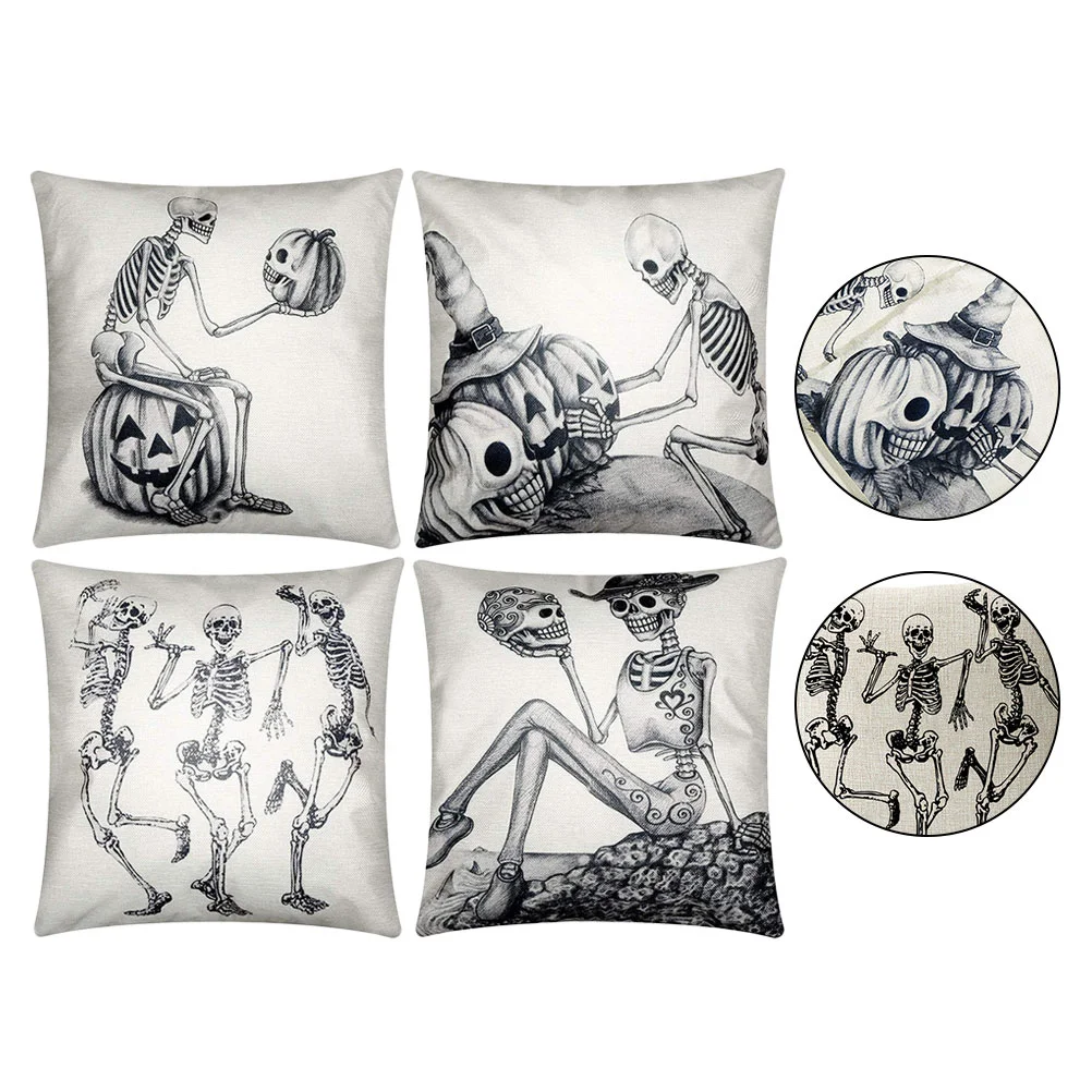 

4PCS Pillowcase Sturdy Pillow Cover for Sofa