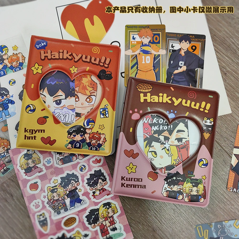 

Anime Haikyuu!! Hinata Shoyo Tobio Kageyama Storage Album Small Card Student Birthday Gifts