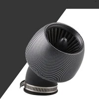 28mm35mm45mm48mm universal motorcycle air filter carbon fiber for 150cc 250cc atv quad moped scooter go kart