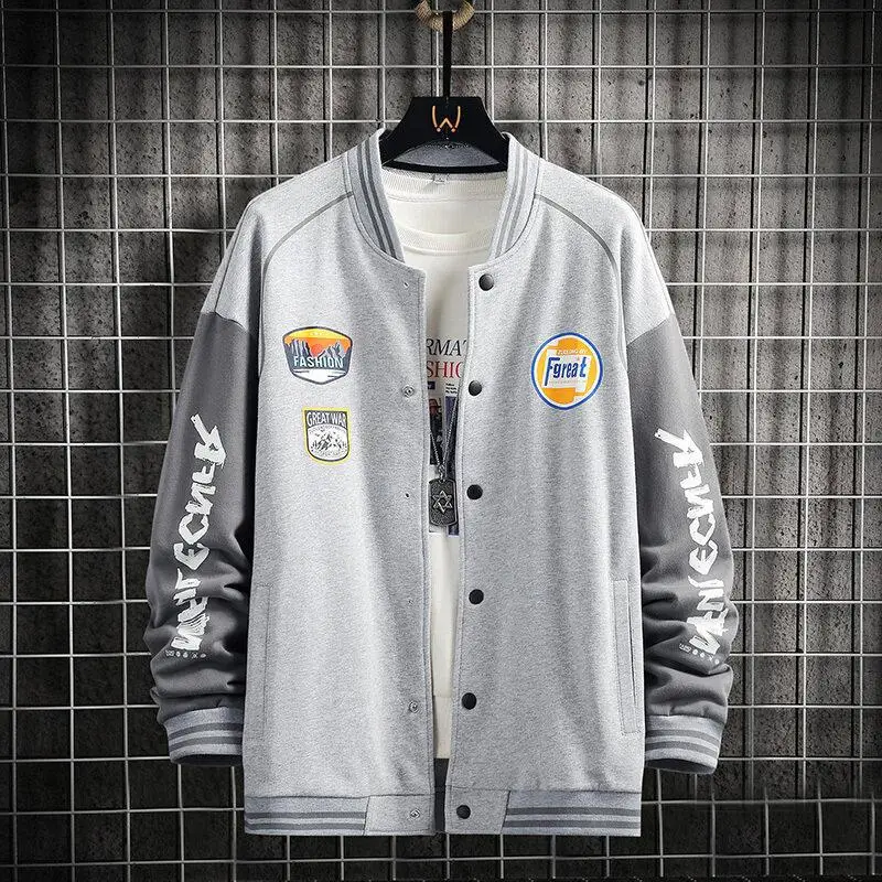 

2022 New Arrival Autumn Men Baseball Jacket Print Bomber Jacket Hip Hop Streetwear Brand Clothing Veste De Baseball Hommes
