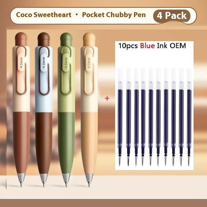 

Мини-карманная милая гелевая ручка 0,5 мм, наконечник ручки CS, быстросохнущая, гладкая, удобная для переноски, студенческие офисные фирменные канцелярские принадлежности