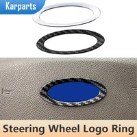 abs car inner steering wheel logo ring sticker decoration trim cover for ford fiesta 2009 2013 ecospoot 2013 2017 accessories