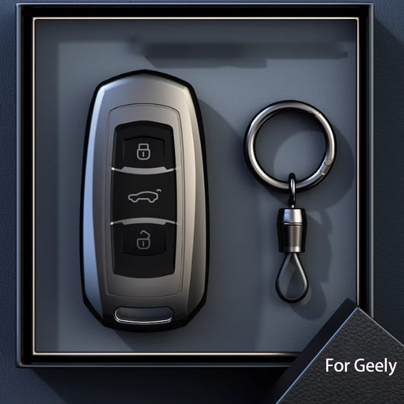 

Титановый серый цвет для Geely Emgrand 7 GX3 Atlas GS NL3 Emgrand 7 EX7 GT GC9 Smart Remote Автомобильный чехол для ключей, брелок, аксессуары
