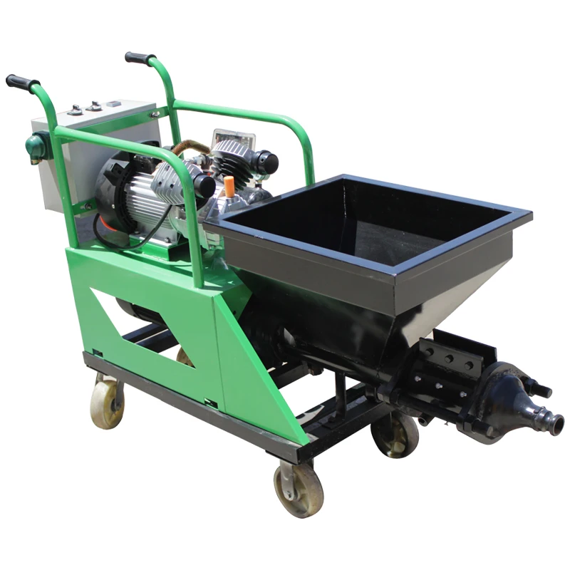 

Mortar Cement Sand Spray Plaster Machine Mini Mortar Spray Putty Spray Machine Construction 160kg,150kg Green/yellow Provided