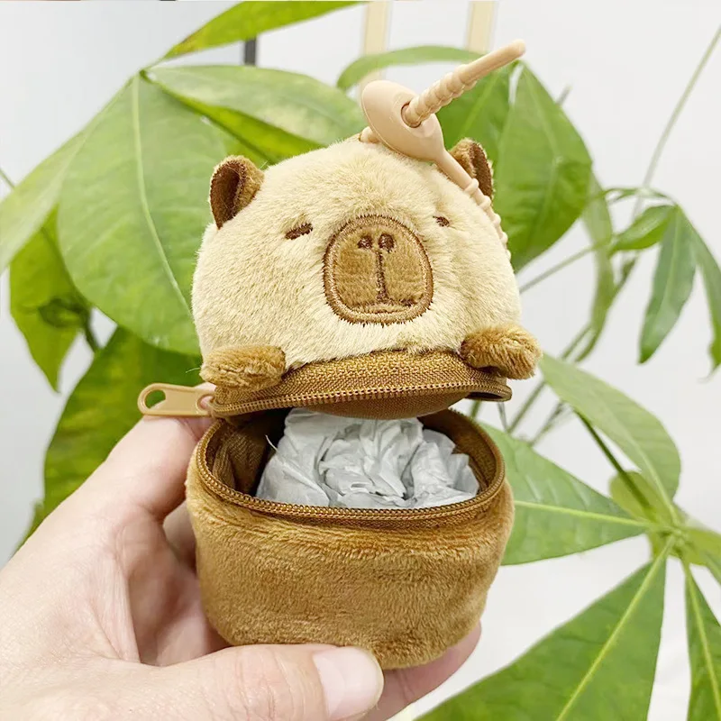 Набивные животные плюшевая монета искусственная кожа капибара Студенческая