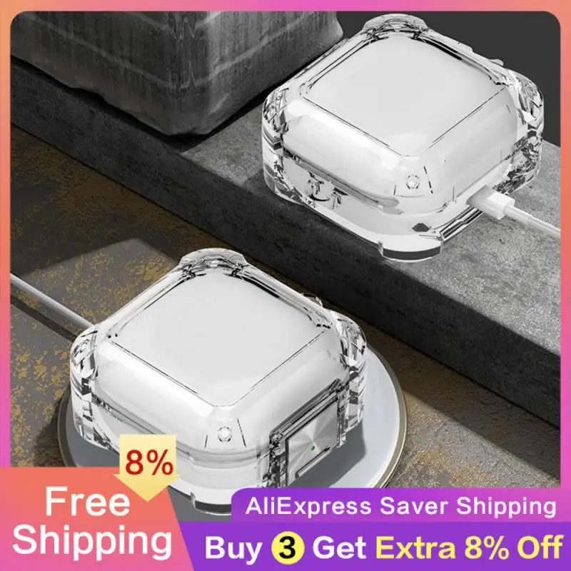 

Прозрачный легкий защитный чехол для Galaxy Buds, Прозрачный Прочный амортизирующий чехол для наушников