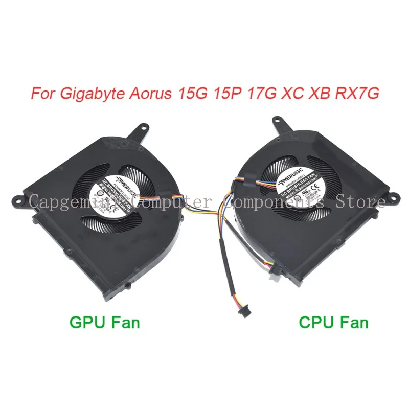 PLB07010S12HH DC12V 0 5A 4Pin для Gigabyte AERO15 15G 15P 17P 17G XC XB RX7G вентилятор
