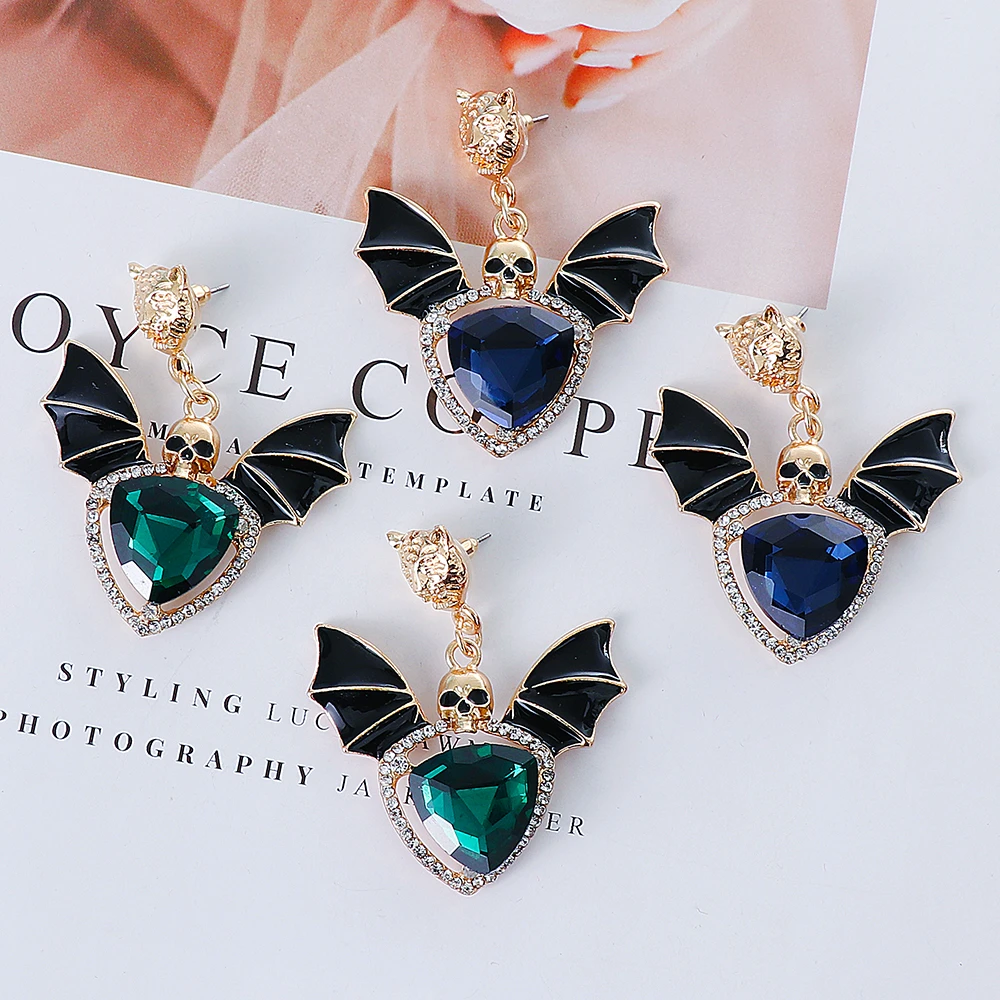 

New Arrival Colorful Glass Crystal Metal Drop Earrings High-Quality Classic Hot Jewelry Accessories For Women Wholesale