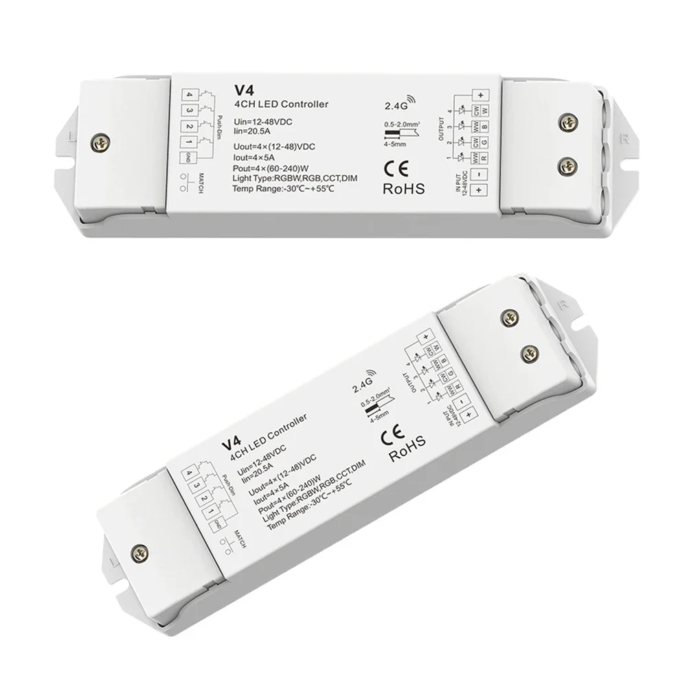 Фонарь 4 в 1 Одноцветный/двухцветный RGB RGBW постоянное напряжение 2 4G + приглушенный