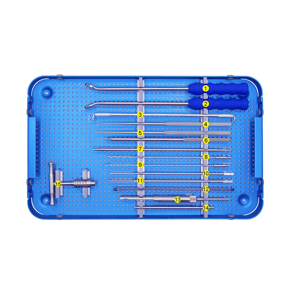 

Chinese Factory CE & ISO certified Spine Orthopedic Instrument Posterior Cervical Fixation Instrument Set