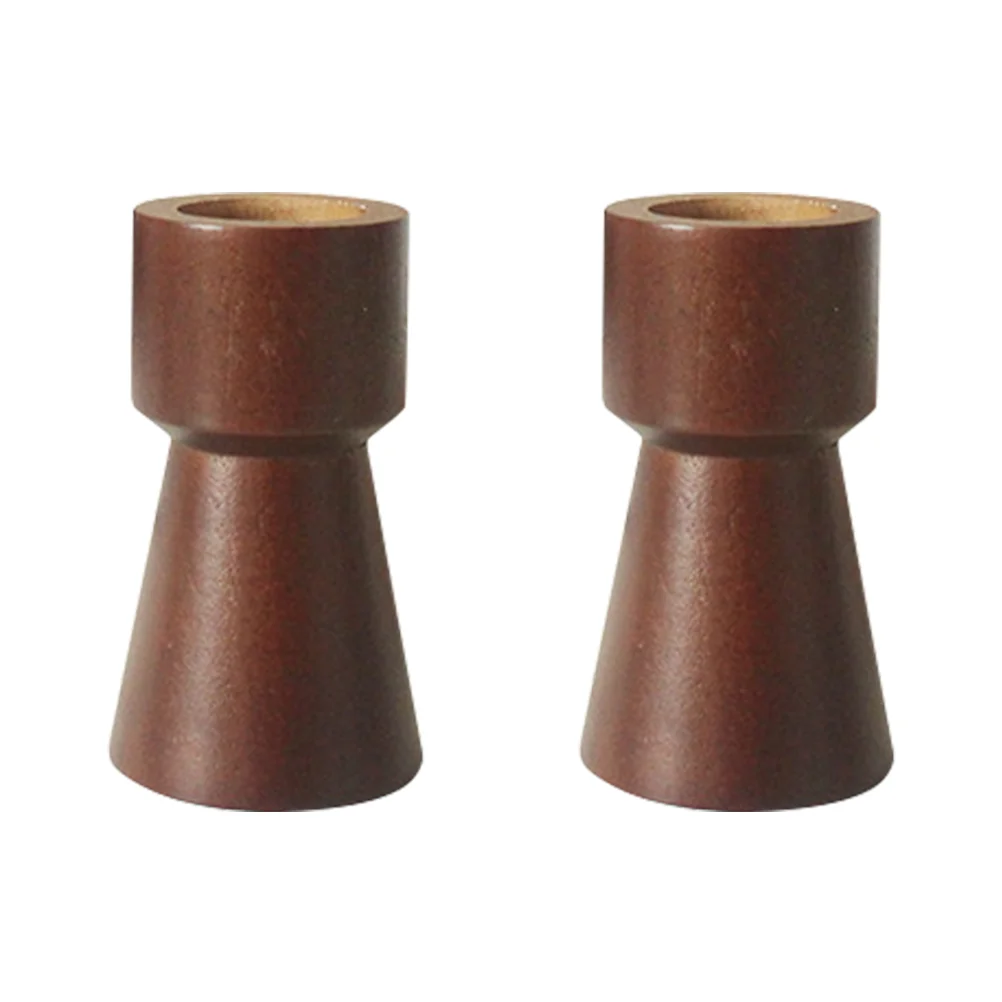 

2Pcs Craft Simple Candleholder Holder Simple Candlestick Holder