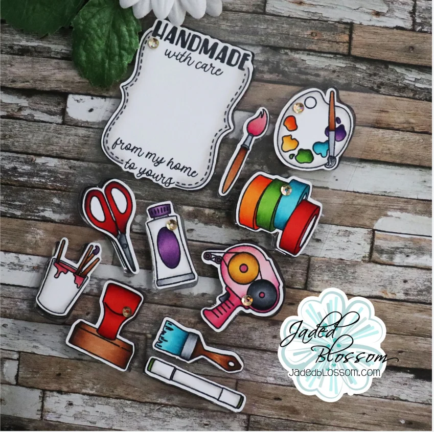 

Metal cutting dies Handmade with Care die and stamp cut Scrapbook paper craft knife mould blade punch