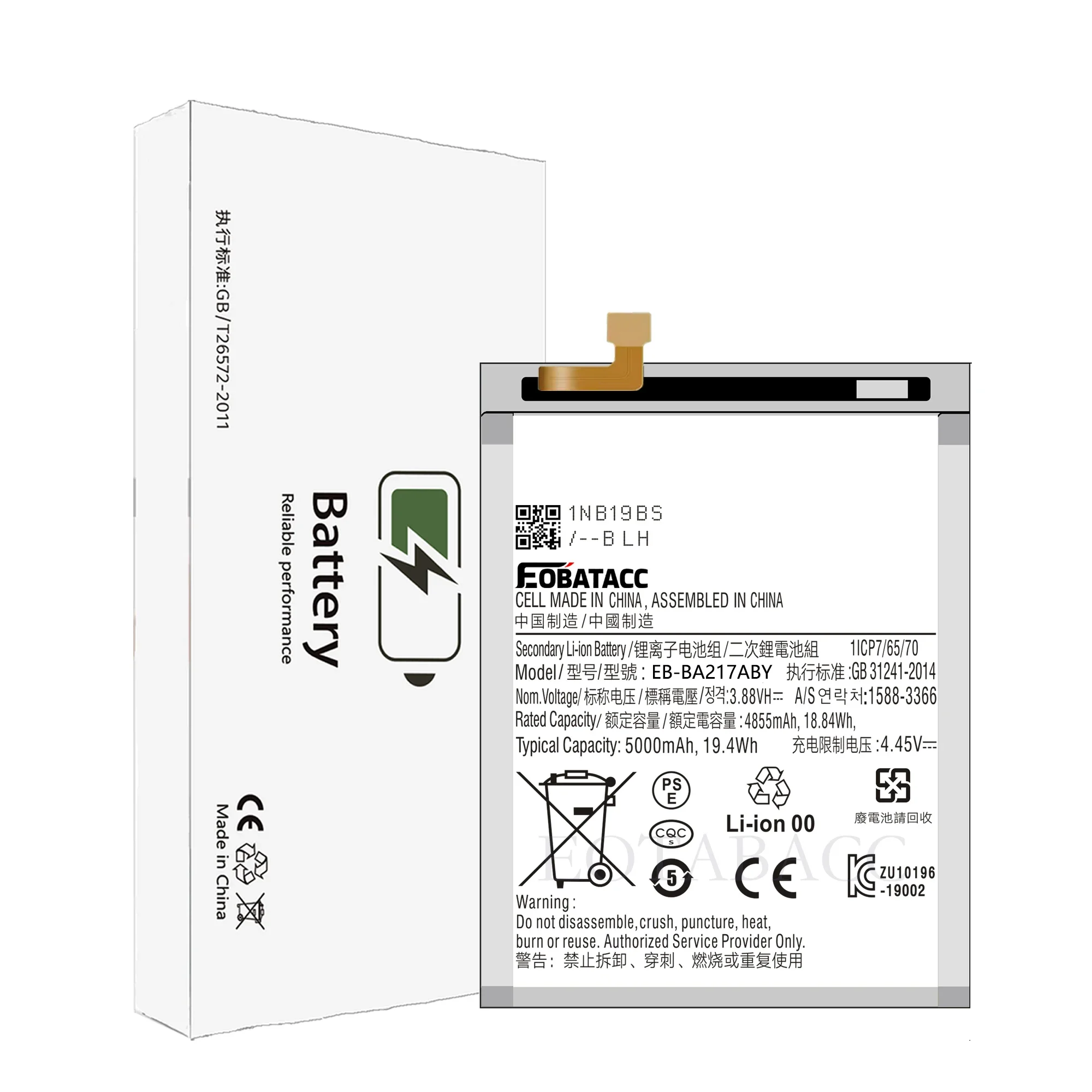 EOTABACC 100% Новый оригинальный аккумулятор для Samsung A21S/A207/A217/A12(A125H)/A127/A022F/M02 // A02/M12/A13 +