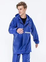 thick overall bike suit waterproof scooter raincoat jacket survival outdoors raincoat portable regenjacke rainsuit rain gear