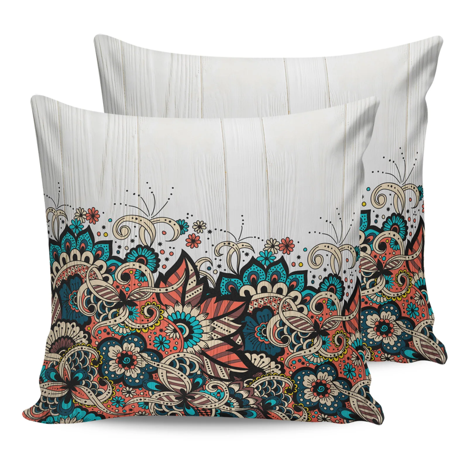 

Чехол с узором Мандала под дерево для подушки домашний декор для дивана чехол для подушки для гостиной комплект из двух предметов декоратив...