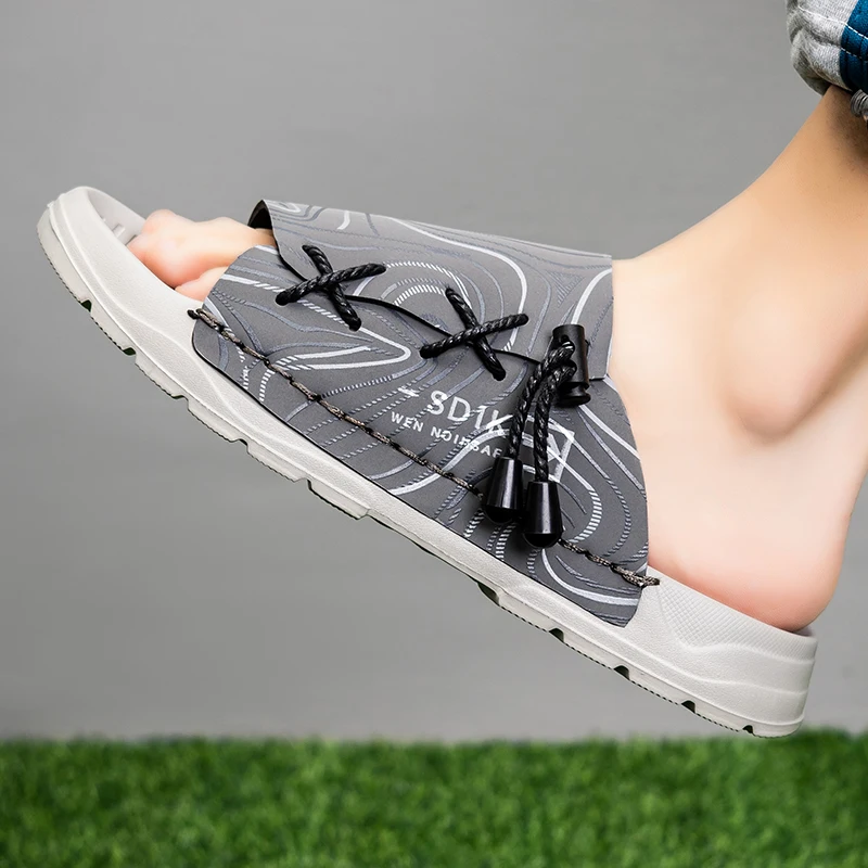 Мужские летние садовые шлепанцы сандалии с индивидуальным дизайном