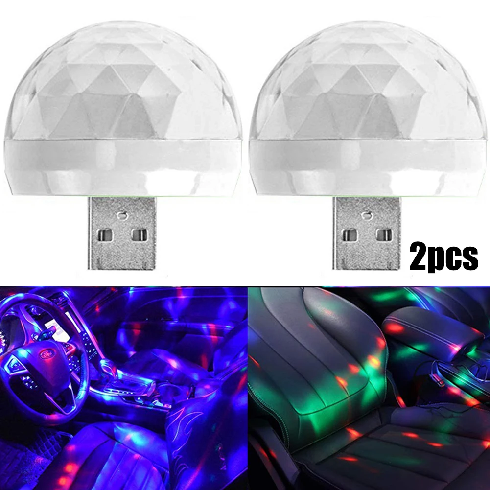 

Newest USB Colorful Atmosphere Lights Car Interior Neon LED RGB Lamp Mini Ambient Car Accessories