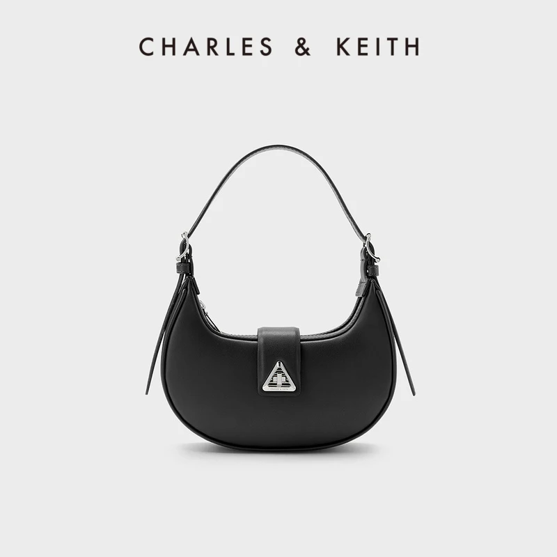 

CHARLES&KEITH23 Autumn new product CK2-50271205 Simple zipper shoulder underarm bag for women