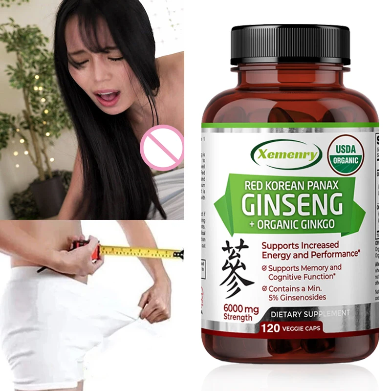 

Naturally Potent Red Korean Ginseng 20:1 Extract Concentrated 6000 Mg, 5% Ginsenosides, Concentrated Root Extract 120 Capsules