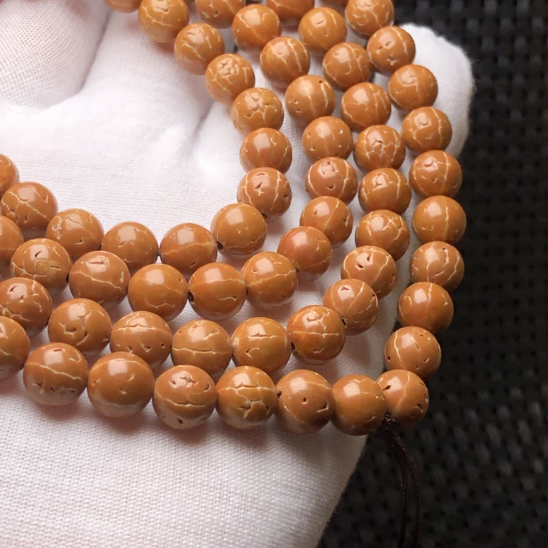 Непал чешуя дракона текстура маленький Кинг-Конг браслет из семян дерева 108 шт. 55