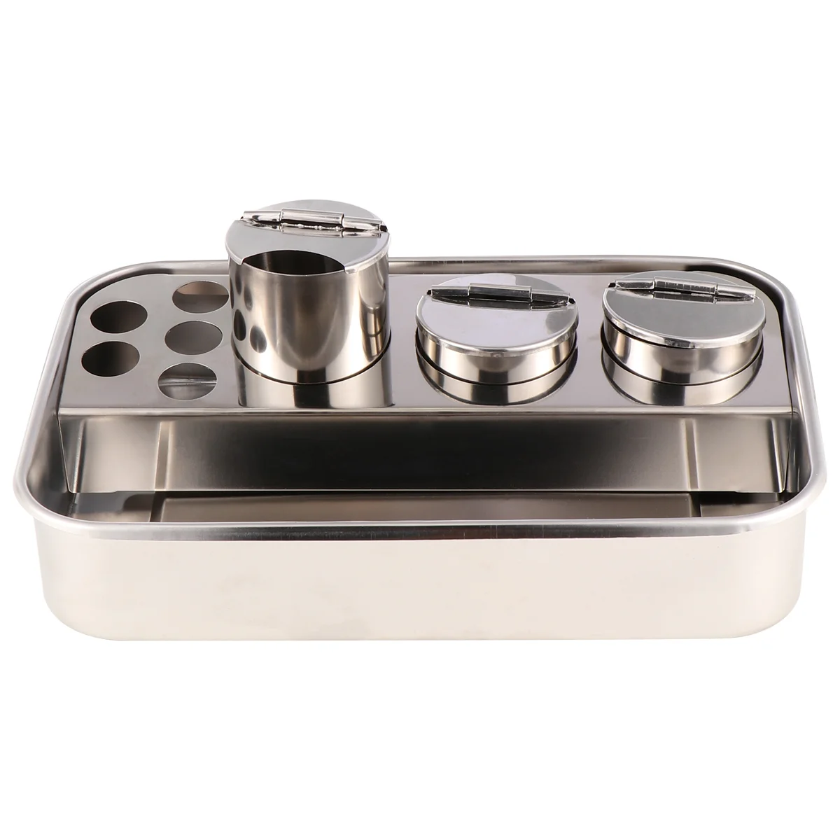 

1 set of Extra-thick Stainless Steel Tray for Injection Metal Tray for (Silver)