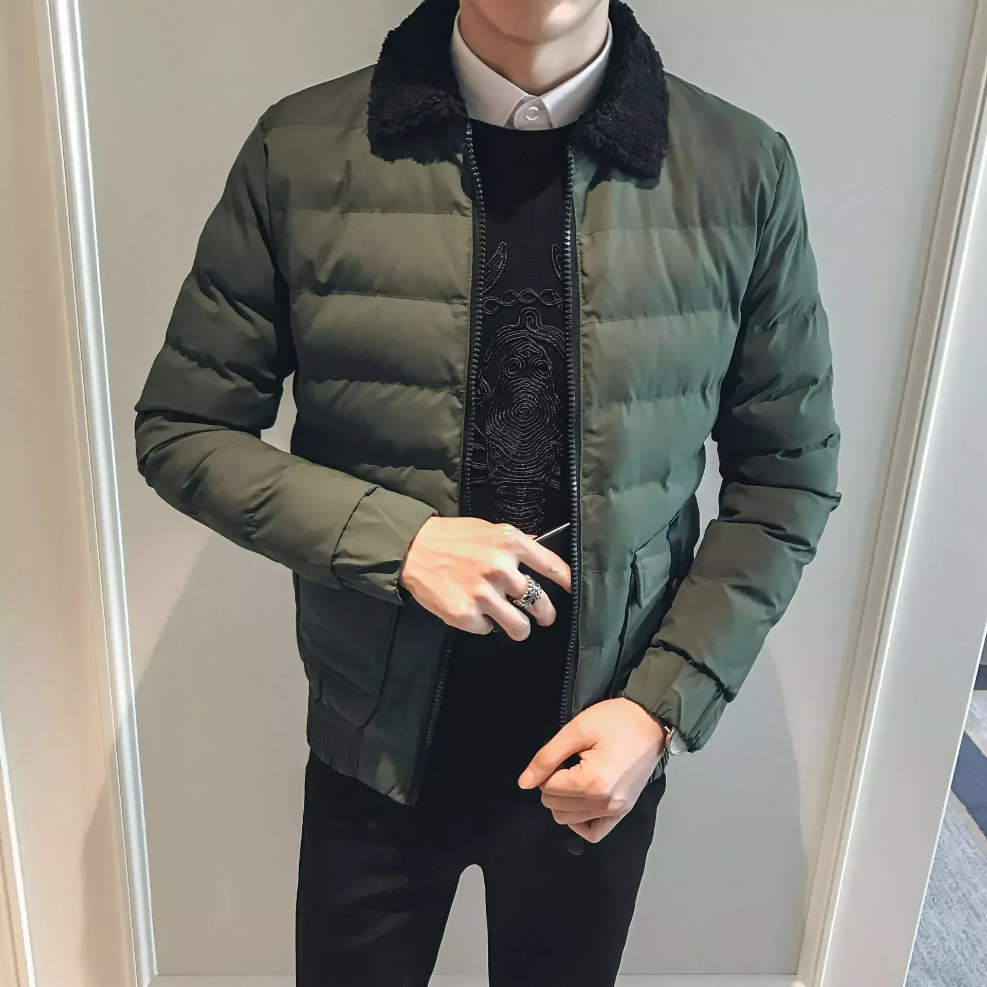 

2022NEW 2022 Brand Winter New Casual Men's Jackets Clothing Cotton Overcoat for Male Cotton Jacket Outer Wear Clothing Garme