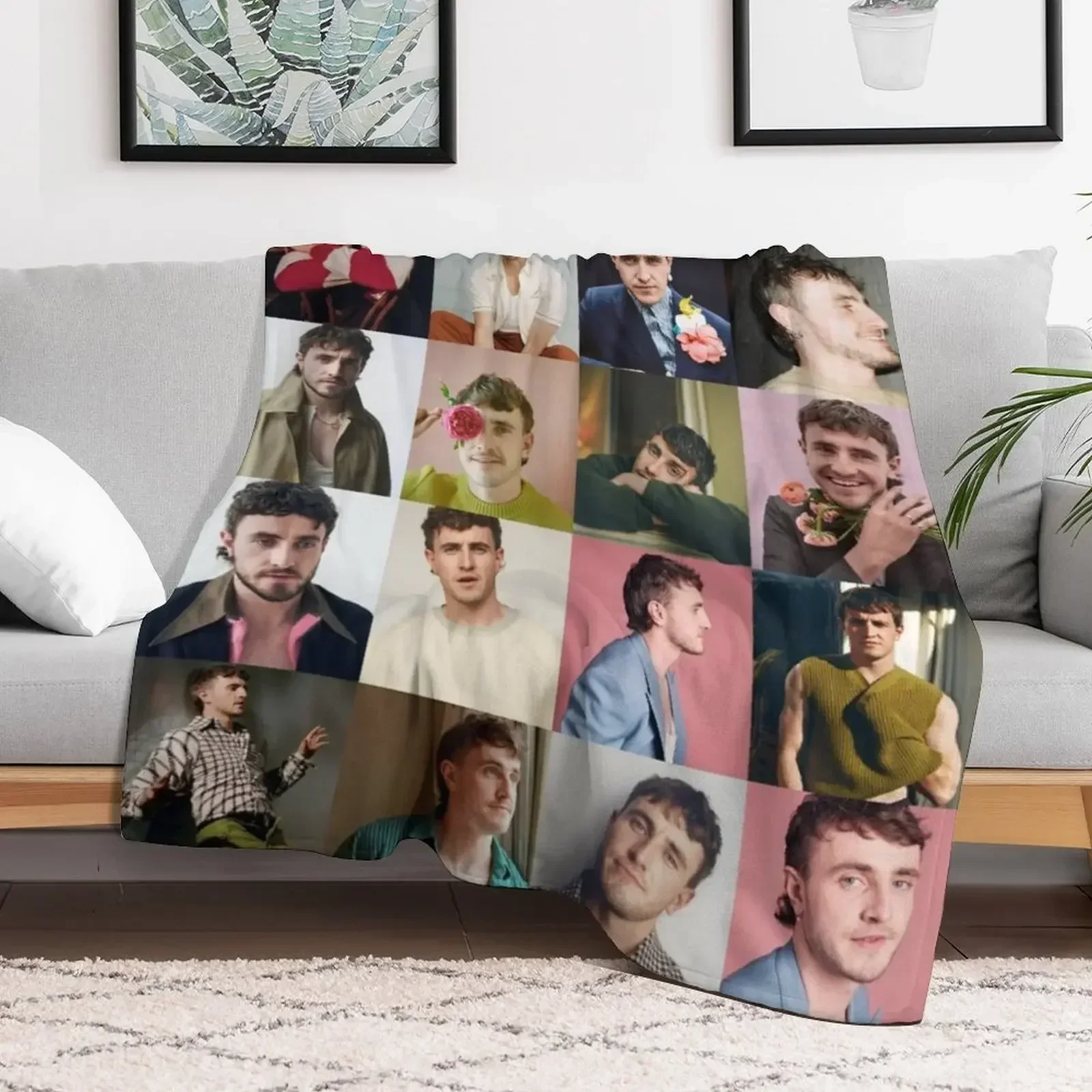 Одеяло Paul Mescal постельное белье свободная кровать клетчатая среда одеяла