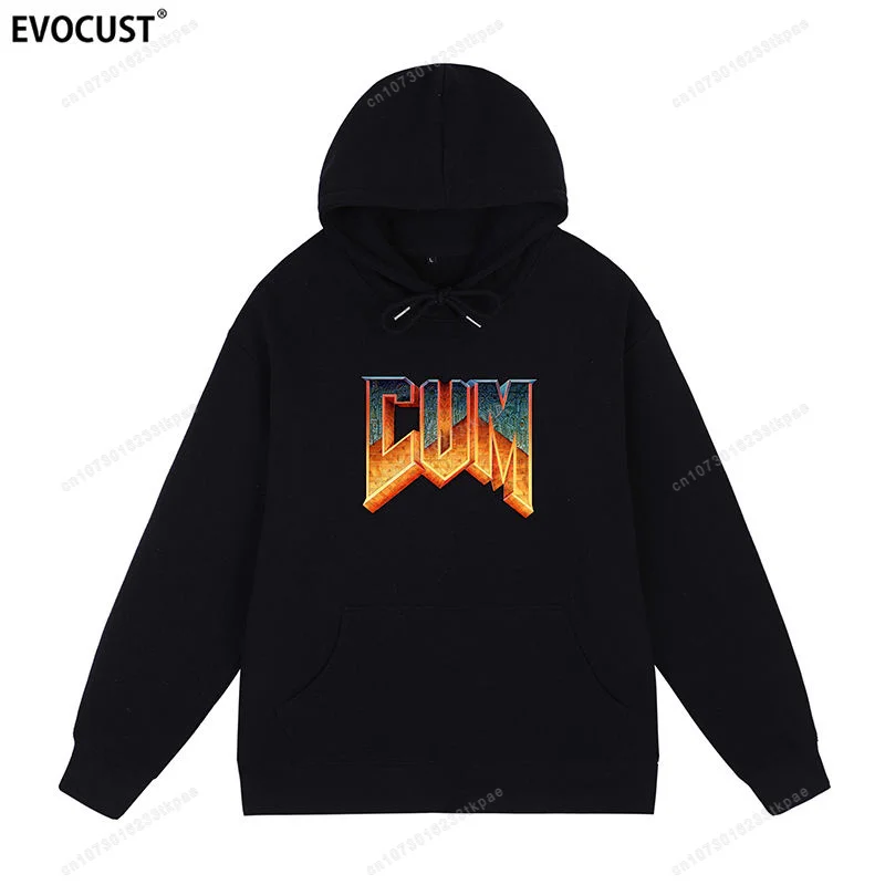 

2023 Print Hoodie Funny Tops Autumn Winter Cotton Men Fleece Sweatshirt Graphic Black Hooded Shirt Women Pullover Clothing