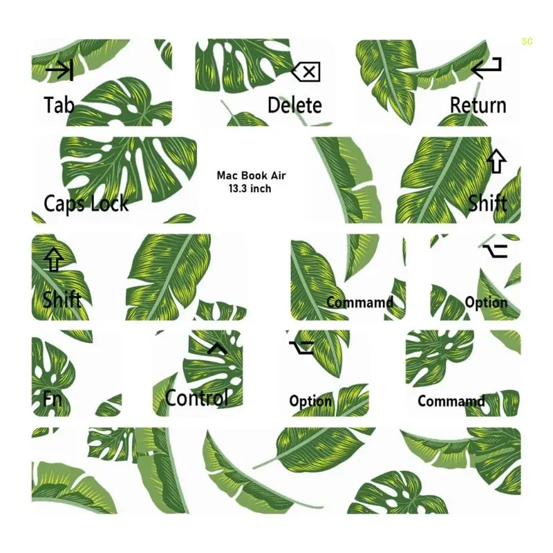 Наклейки на кнопки клавиатуры ПВХ для macair ноутбука компьютера
