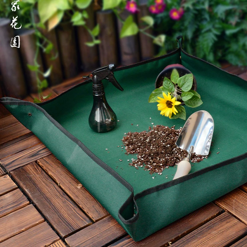 

Succulent Green Planting Balcony Planting Flowers for Soil Flower Mat Mixing Soil Planting Tools Waterproof Mat Gardening Mat