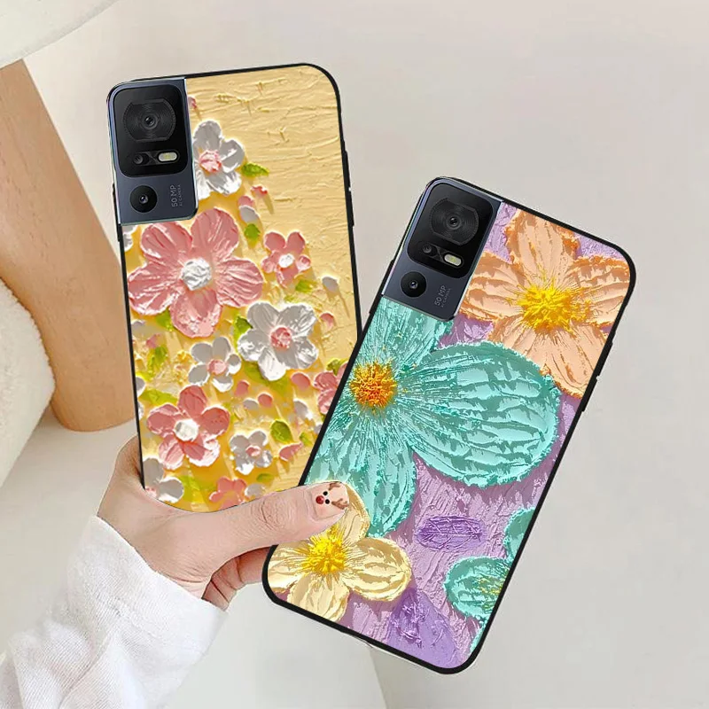Фото Для TCL 40 SE чехол для телефона космонавт силиконовый защитный чехол для камеры для TCL 40SE Funda Coque TCL40SE 6,75 дюйма протектор №2