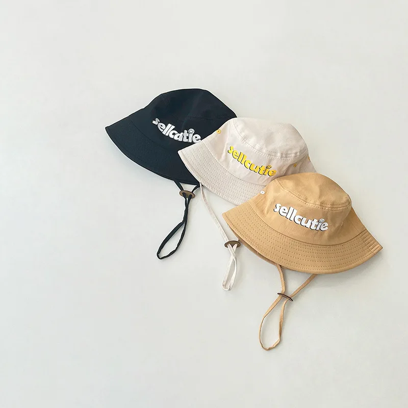 

Spring and Autumn Fashion Letter Boys and Girls Treasure Fisherman Hat