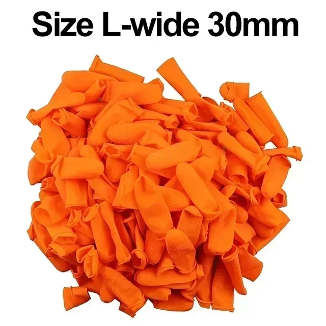 

Одноразовые латексные напальчники оранжевые