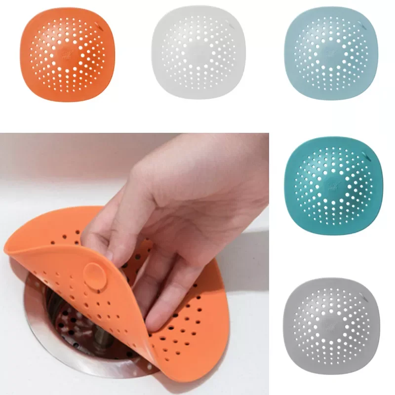 

2022New Sink Filter Shower Drain Hair Catcher Stopper Bathroom Floor Drain Cover Universal Anti-clogging Sink Strainer