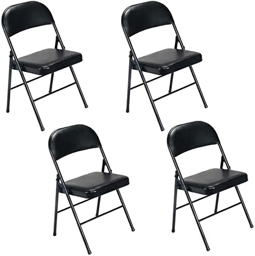 

Металлическое складное кресло, стул-спинка, домашнее простое компьютерное кресло, стул для конференц-тренировок, офисное кресло, стул, 4 шт.