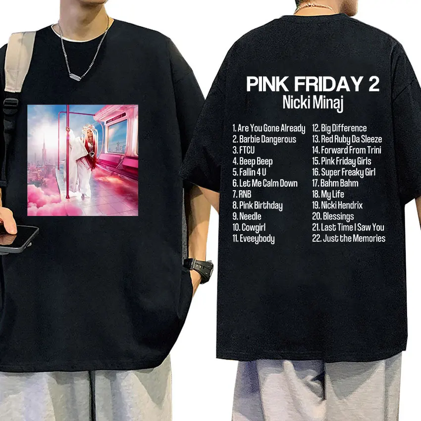 Футболка с новым альбомом Nicki Minaj Tour Повседневная модная винтажная хлопковая