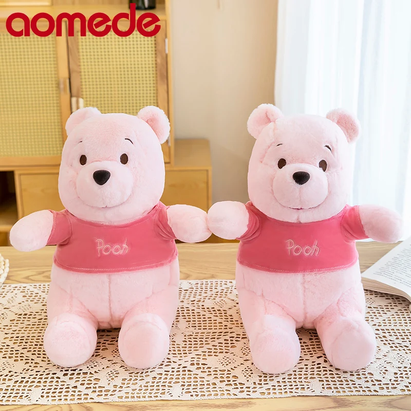 

70cm Cute Soft Sakura Winnie The Pooh Plush Toys Office Nap Stuffed Animal Pillow Home Comfort Cushion Gift Doll for Kids Girl