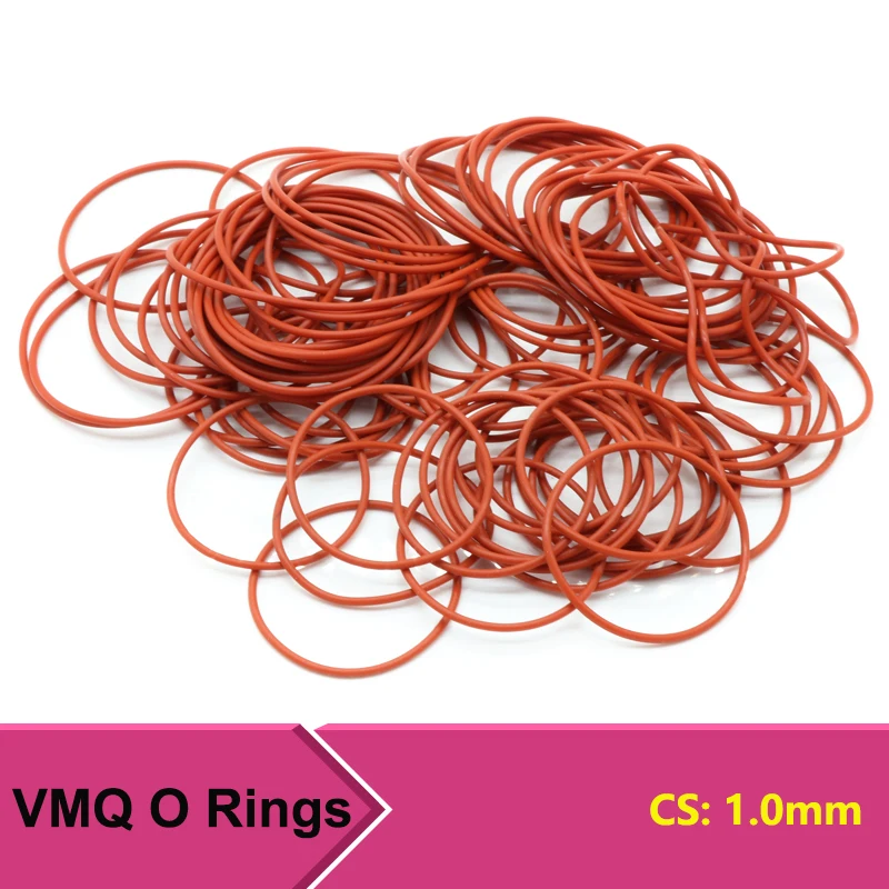 Уплотнительное кольцо VMQ 50/100 шт. уплотнительное толщина 1 мм внешний диаметр 3 ~ 50