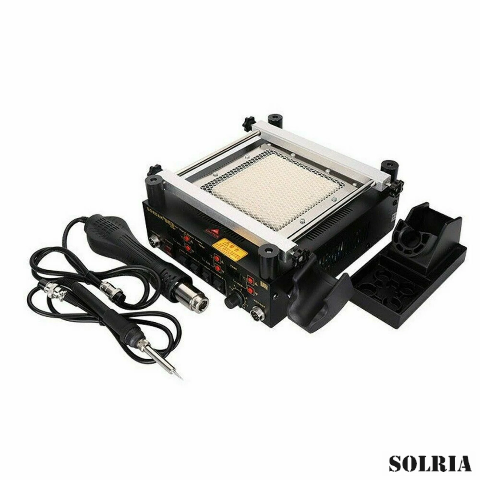 

863 3-in-1 Soldering Iron Hot Air Gun Preheating Soldering Station,BGA Heating Station,Mobile Phone Repair + Desoldering Station