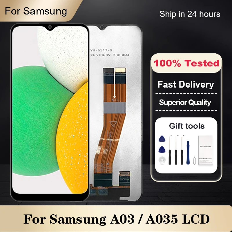 

1Pcs 6.5 Inch A035 Display For Samsung Galaxy A03 Lcd Touch Panel Screen Digitizer A035M A035F Assembly Free Shipping With Tools
