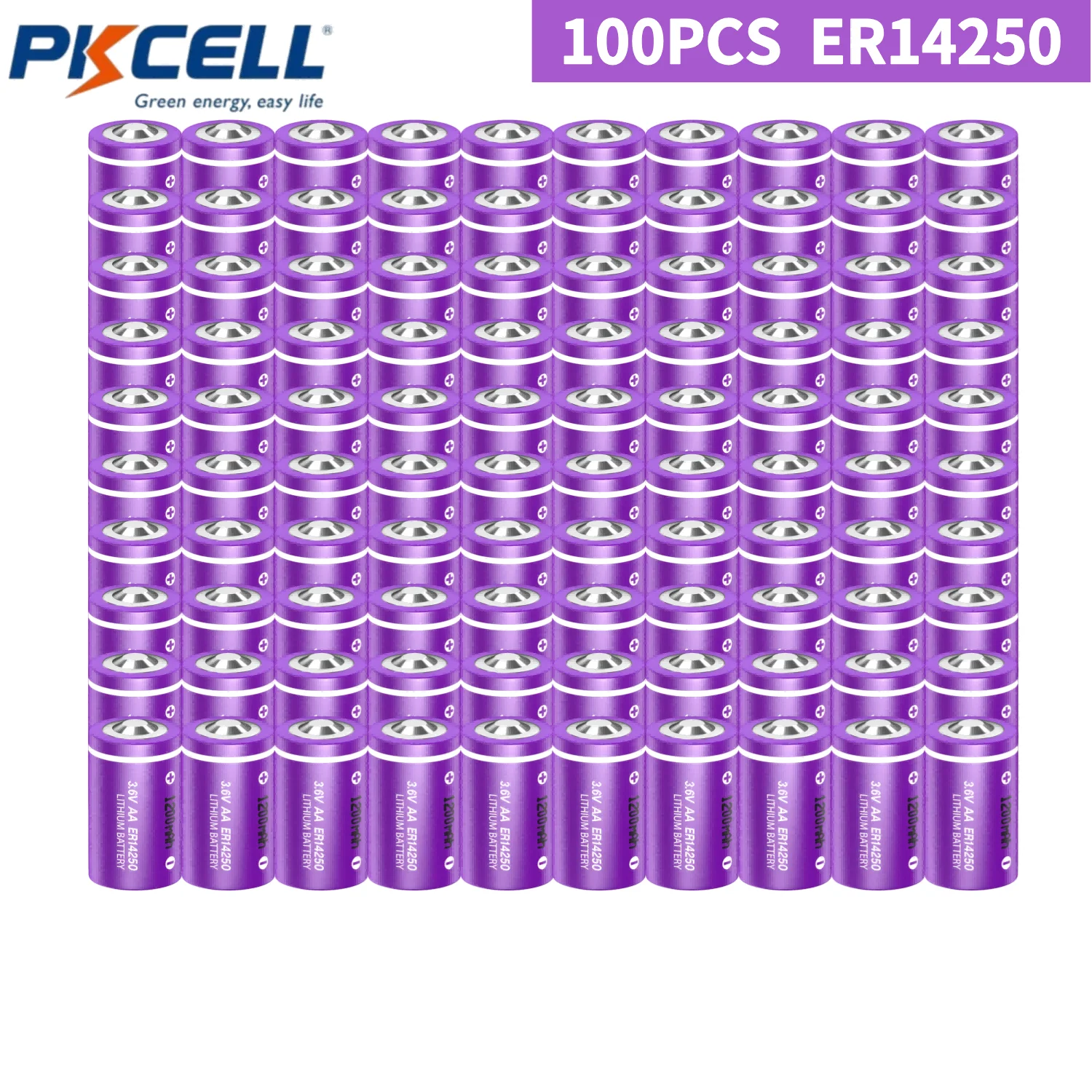 Литиевая батарея PKCELL ER14250 1/2AA 3.6V