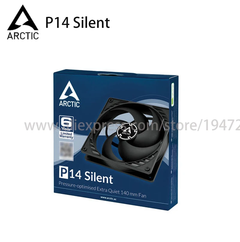 Кулер ARCTIC P14 PWM PST для ПК кулер с двумя шариками и умным контролем температуры 3