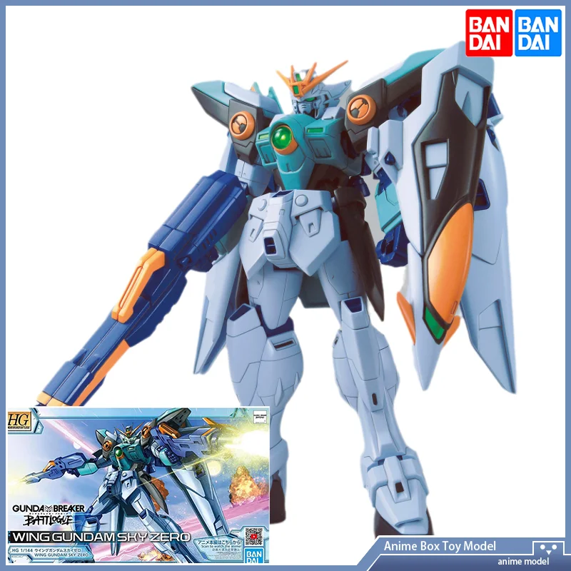 

[В наличии] Bandai оригинальная модель телефона серии HG 1/144, экшн-фигурка WING GUNDAM SKYZERO, Сборная модель, игрушки, подарки для